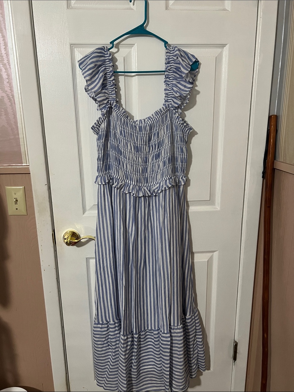 NWT Stripe Dress 1X Blue Perch by Blu Pepper Brand